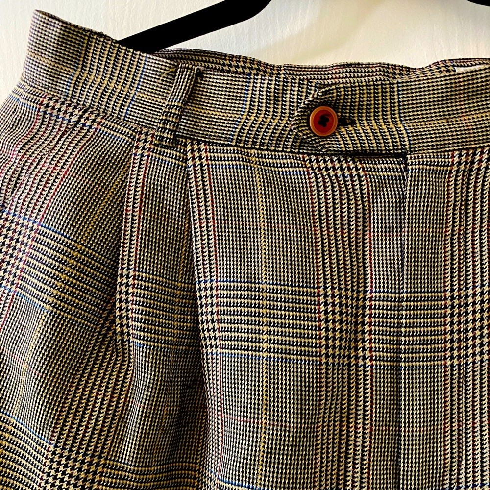 Vintage plaid trousers